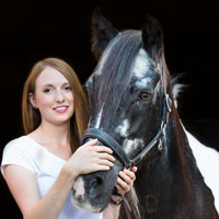 Isabel und ihre Stute Mandy